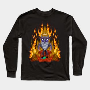 Hell's Enigmatic Prince: Stolas Ars Goetia Design Long Sleeve T-Shirt